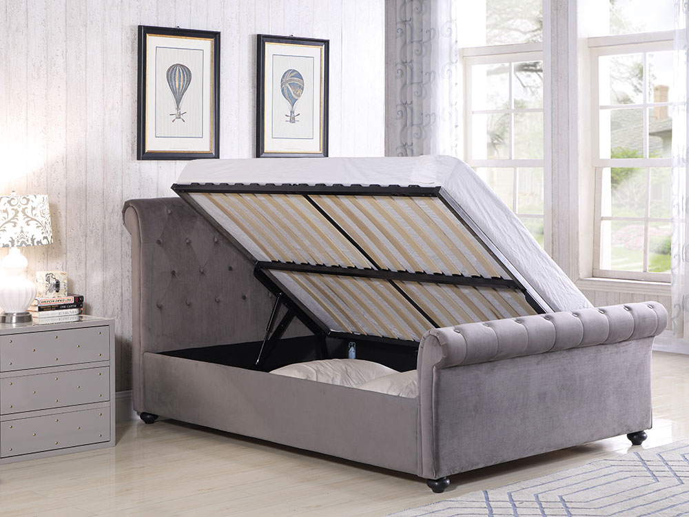 Scroll Side Gas Lift Bed MPD Furniture Wholesale Northern Ireland