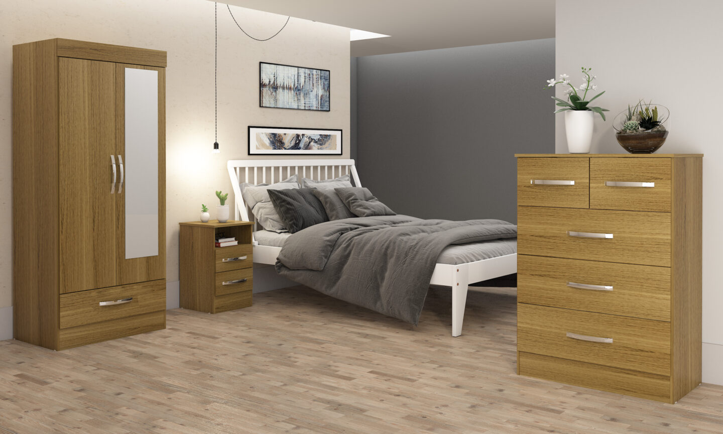 NAVARA 3 Piece Set OAK MPD Furniture Wholesale Northern Ireland
